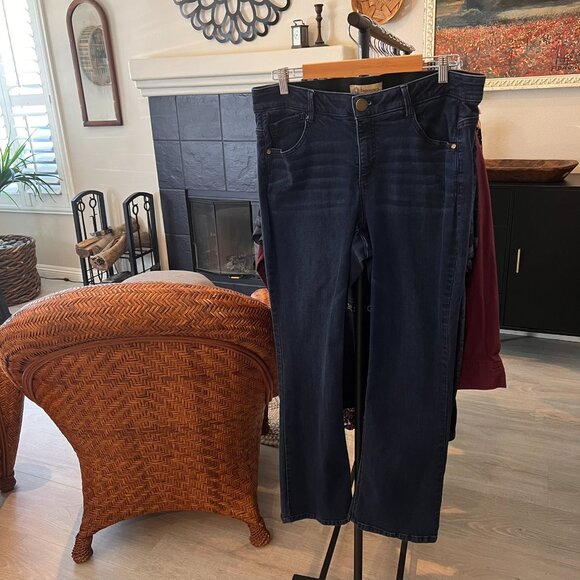 Democracy Jeans Womens Size 16W Ab Technology Dark Wash Bootcut Classic Denim - Picture 16 of 16